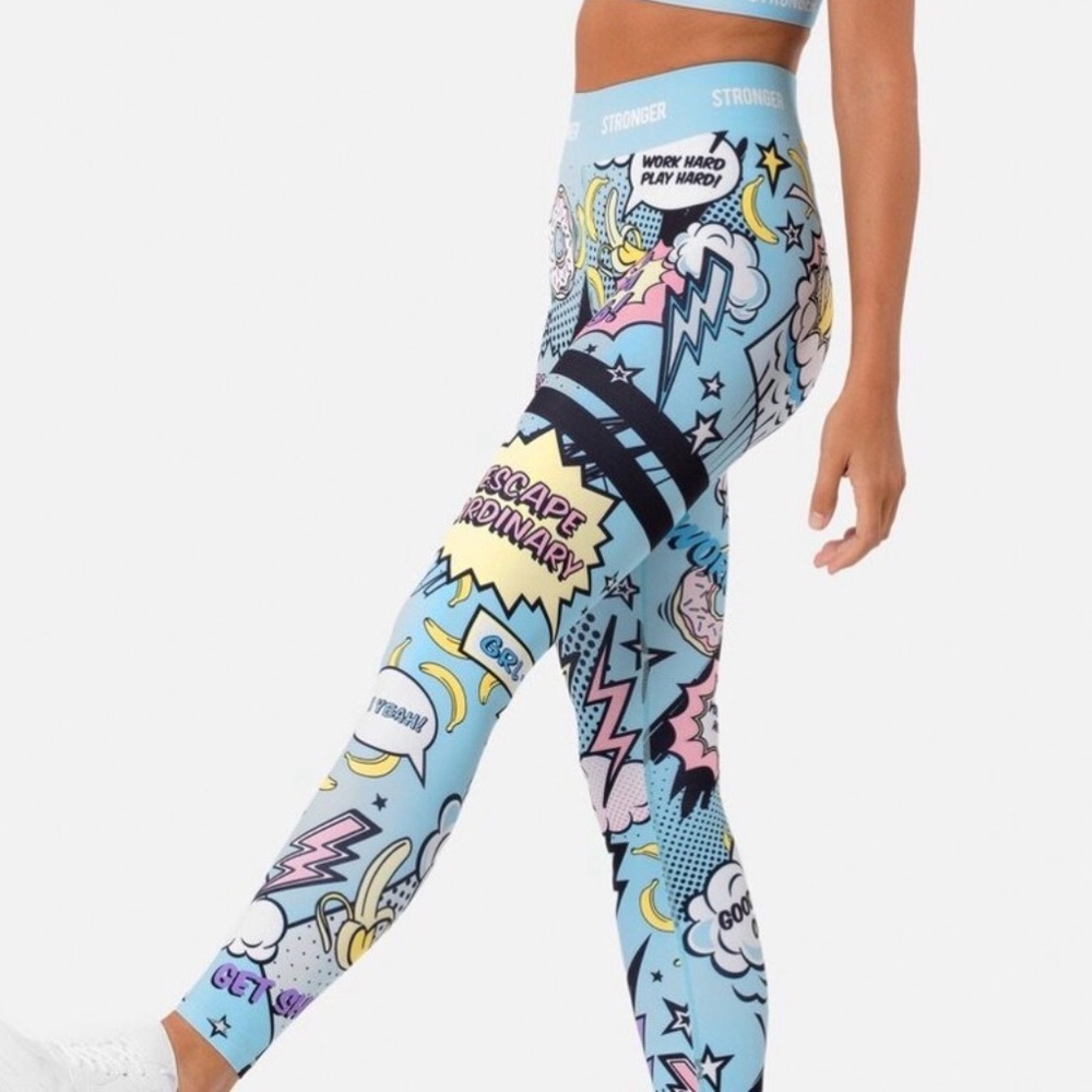 STRONGER Ice Cream Leggings - Pop Art Print - Picture 3 of 7